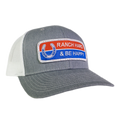 RANCH HARD AND BE HAPPY SILVER & MESH PRECURVED