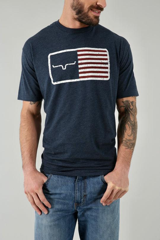 American Trucker Tee -Navy
