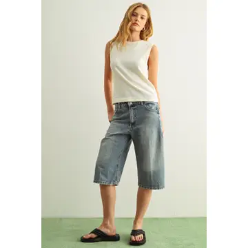 Sleeveless Cotton Top - Cream