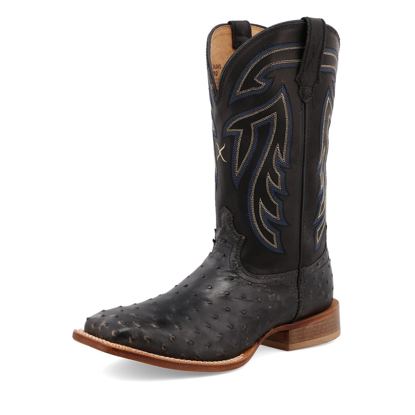 11" Ruff Stock - Black Ostrich & Black - MRSL045