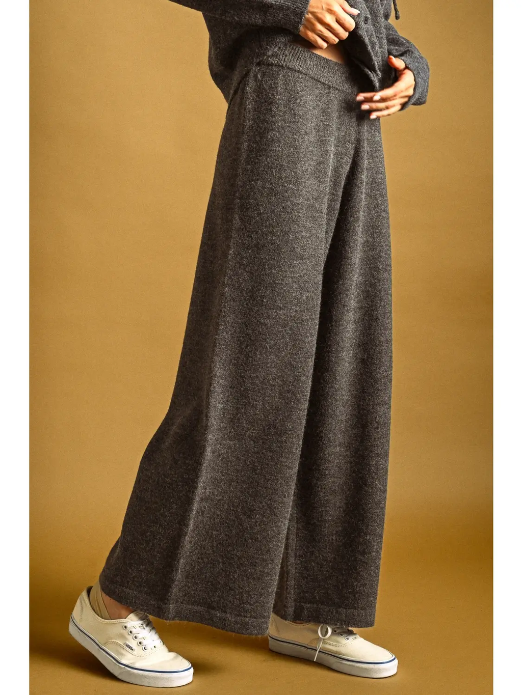 Relaxed Sweater Knit Trouser
