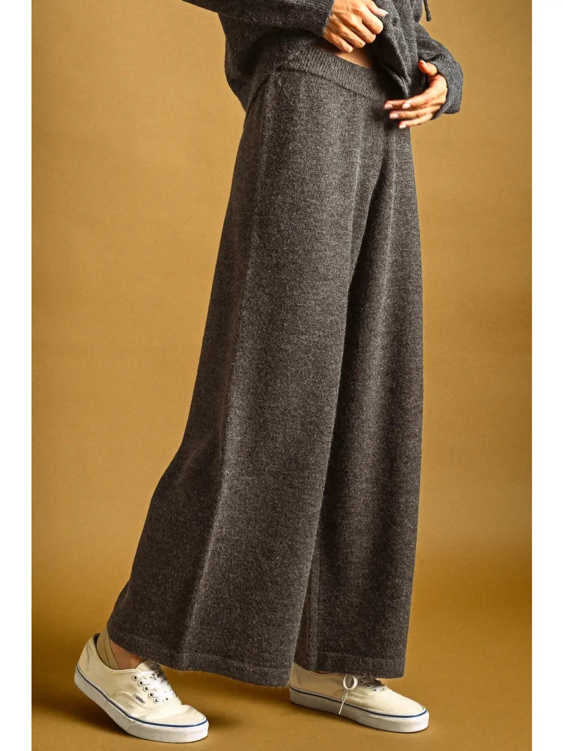 Relaxed Sweater Knit Trouser