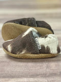 Faux Cow Hide Moccasins
