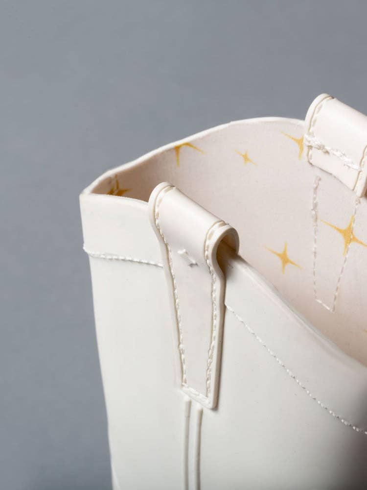 Bone White Kid's All Weather Rubber Cowboy Boots