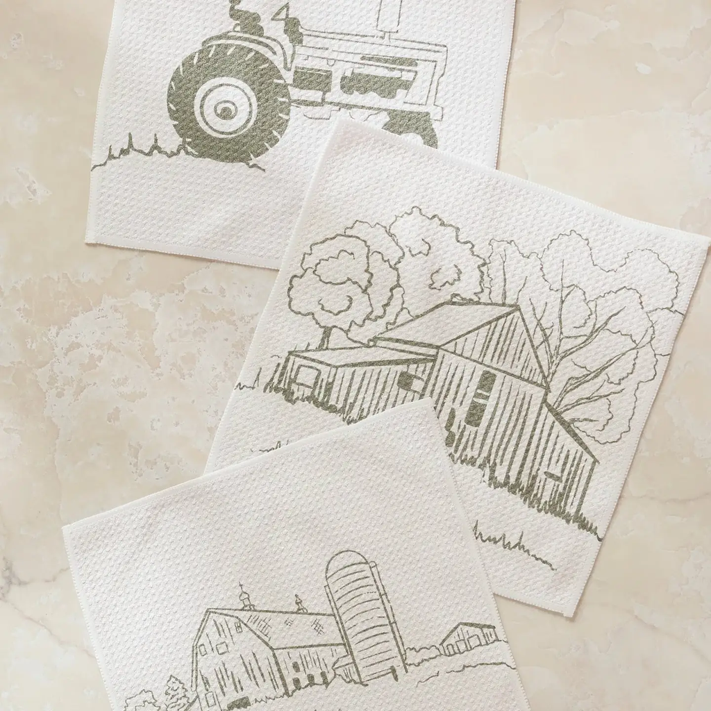 Old Farm Dishcloth Set