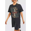 RODEO QUEEN GRAPHIC DRESS - MINERAL BLACK