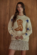Knit Sweater Long Sleeve Pullover Top