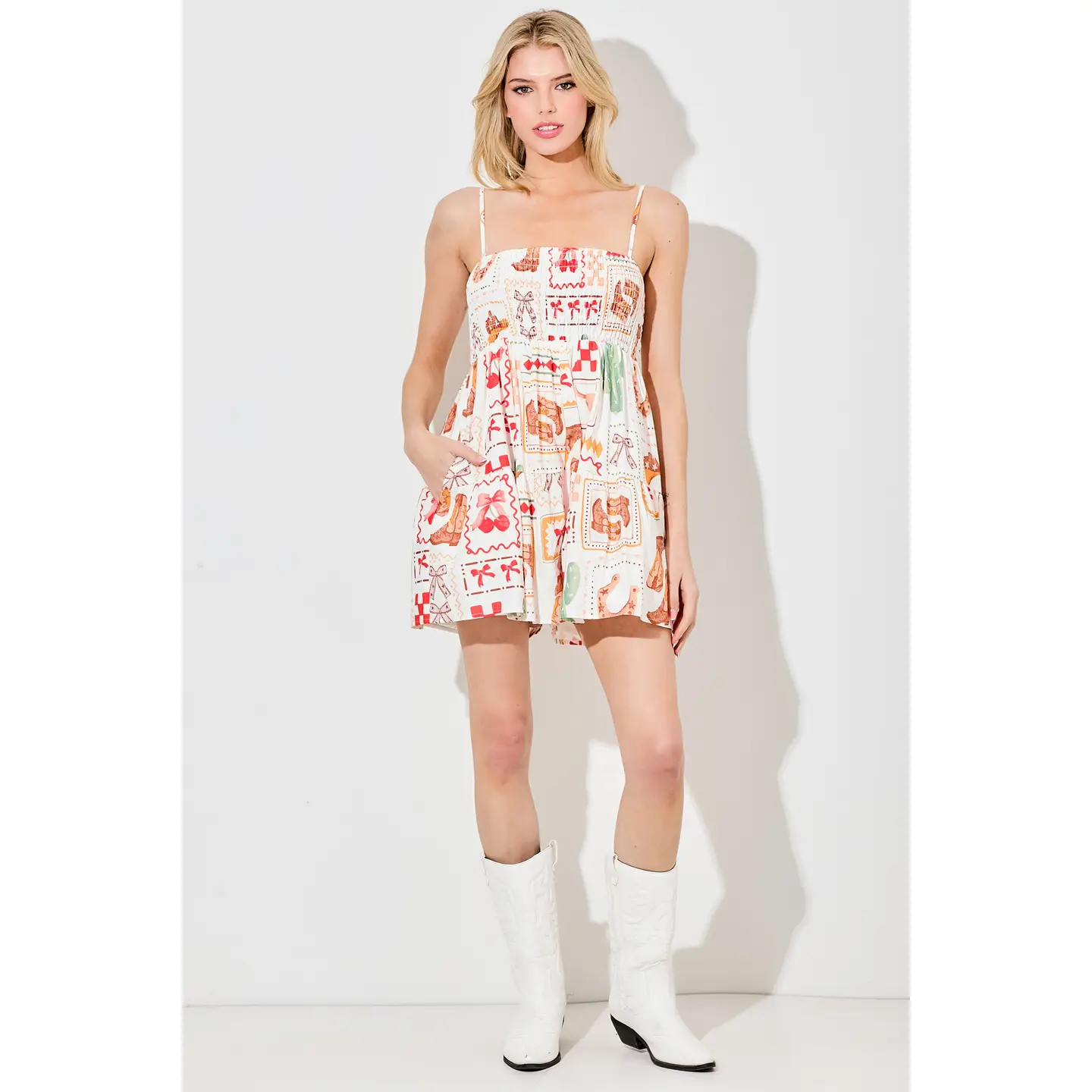 Printed Romper