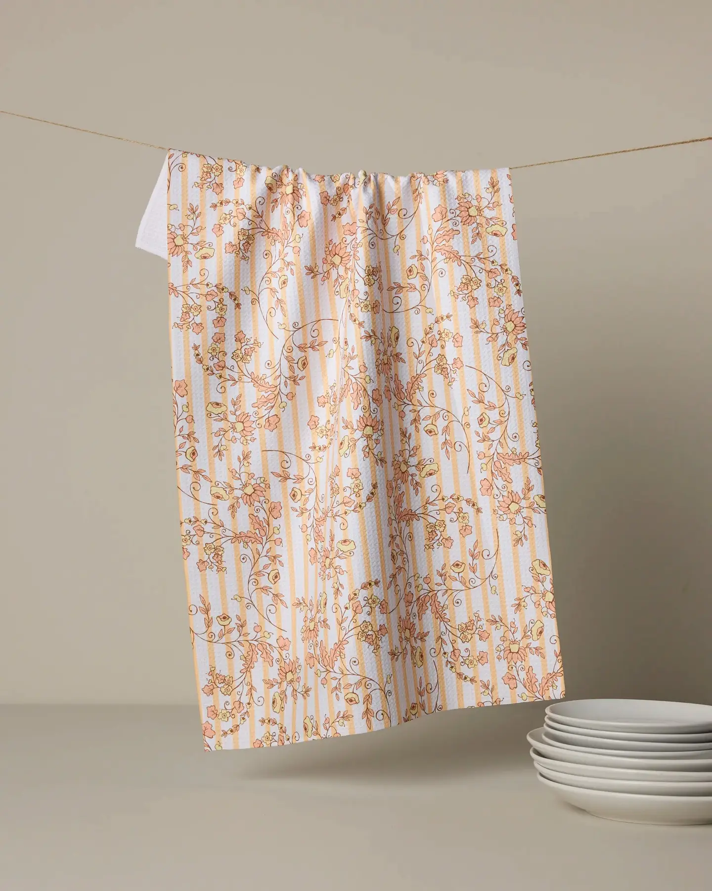 Buttercup Vine Tea Towel