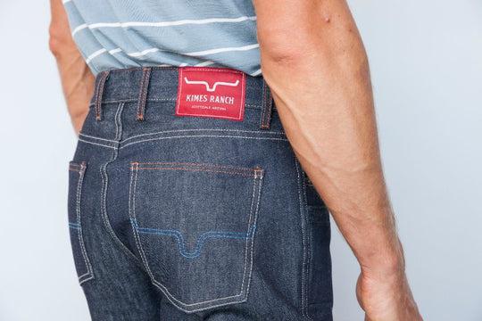 MENS KIMES JEANS - RAW DILLON BLUE