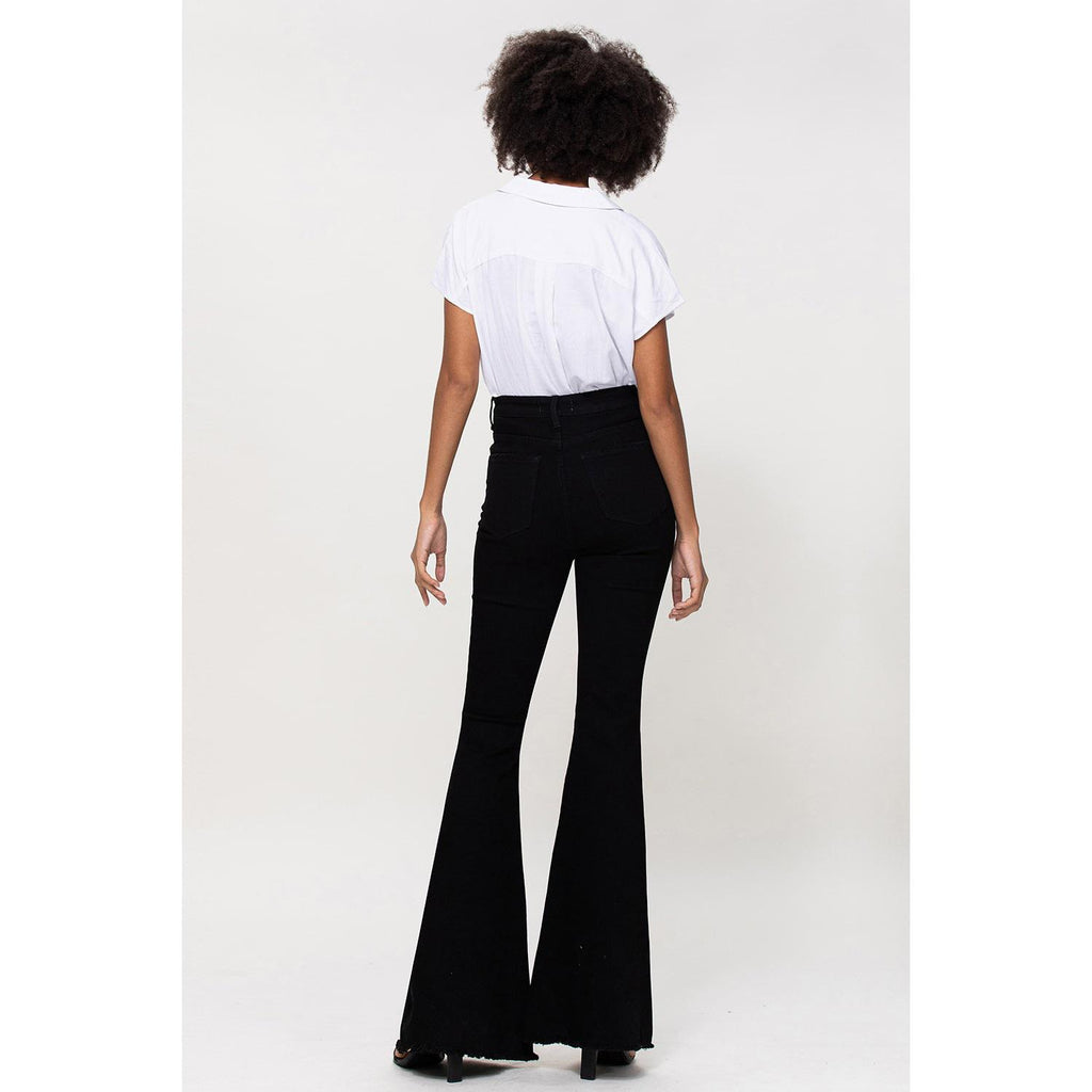SUPER HIGH RISE SUPER FLARE - JET BLACK