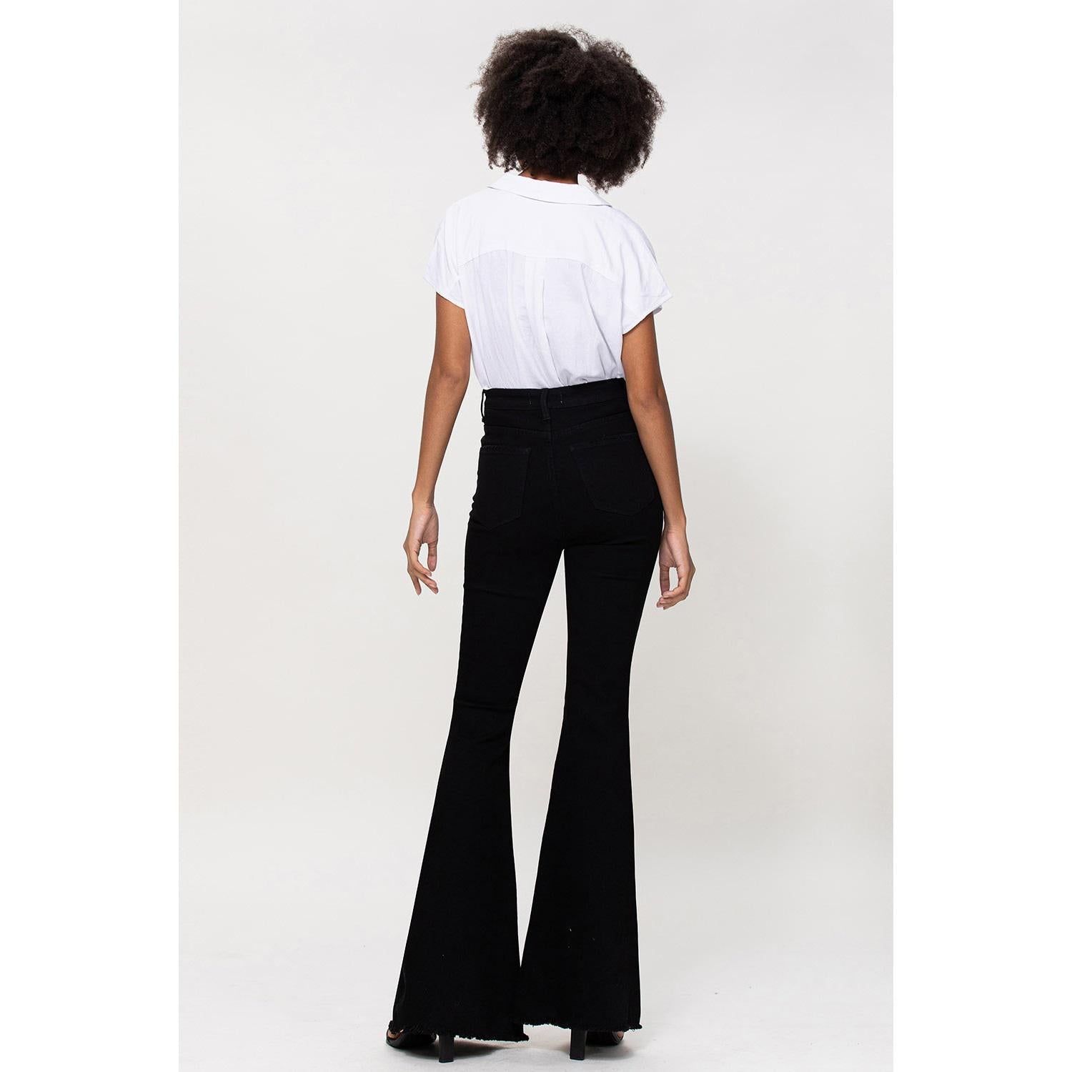 SUPER HIGH RISE SUPER FLARE - JET BLACK