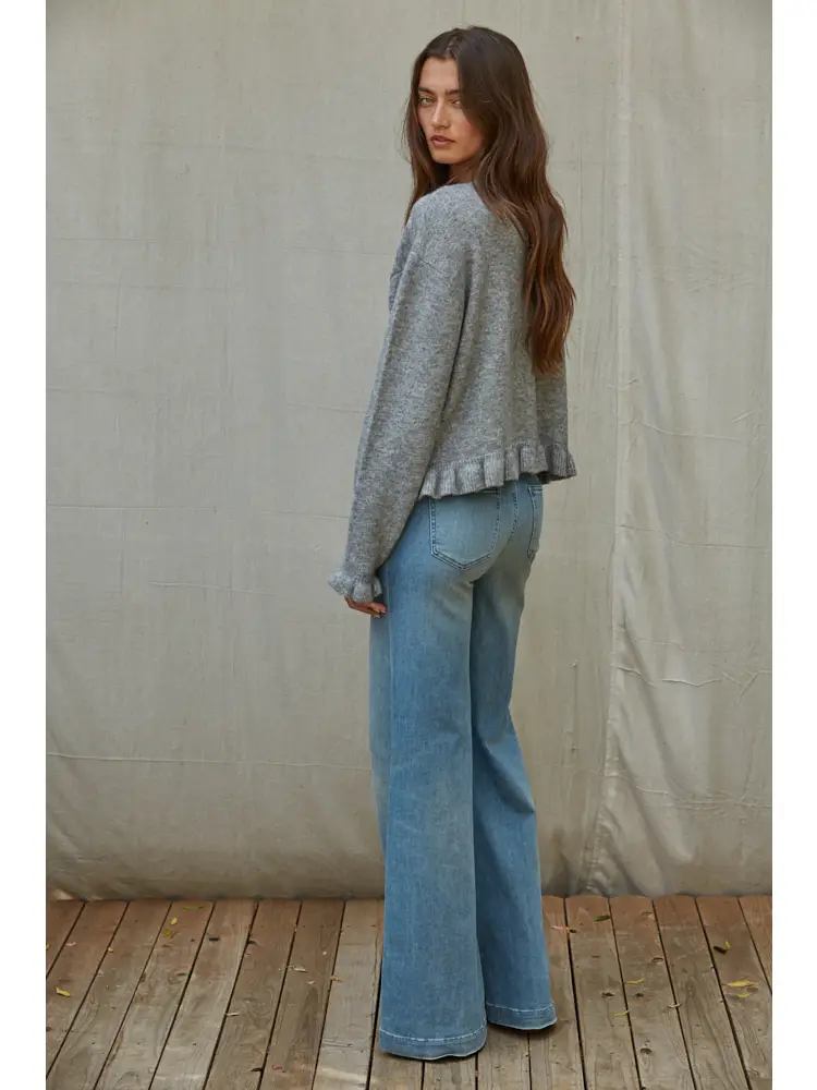 Knit Sweater Buttondown Long Sleeve Cardigan