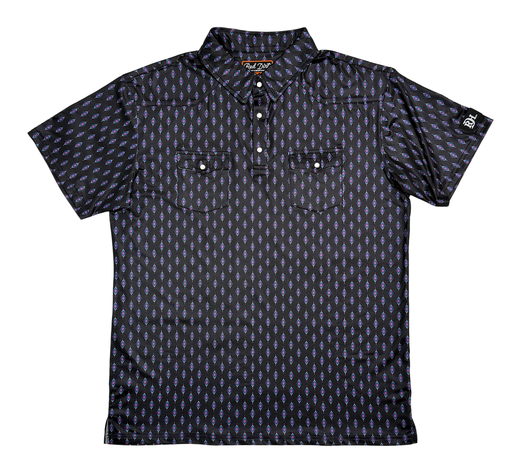 Cowboy Casual Men’s Short Sleeve Polo – Diamond