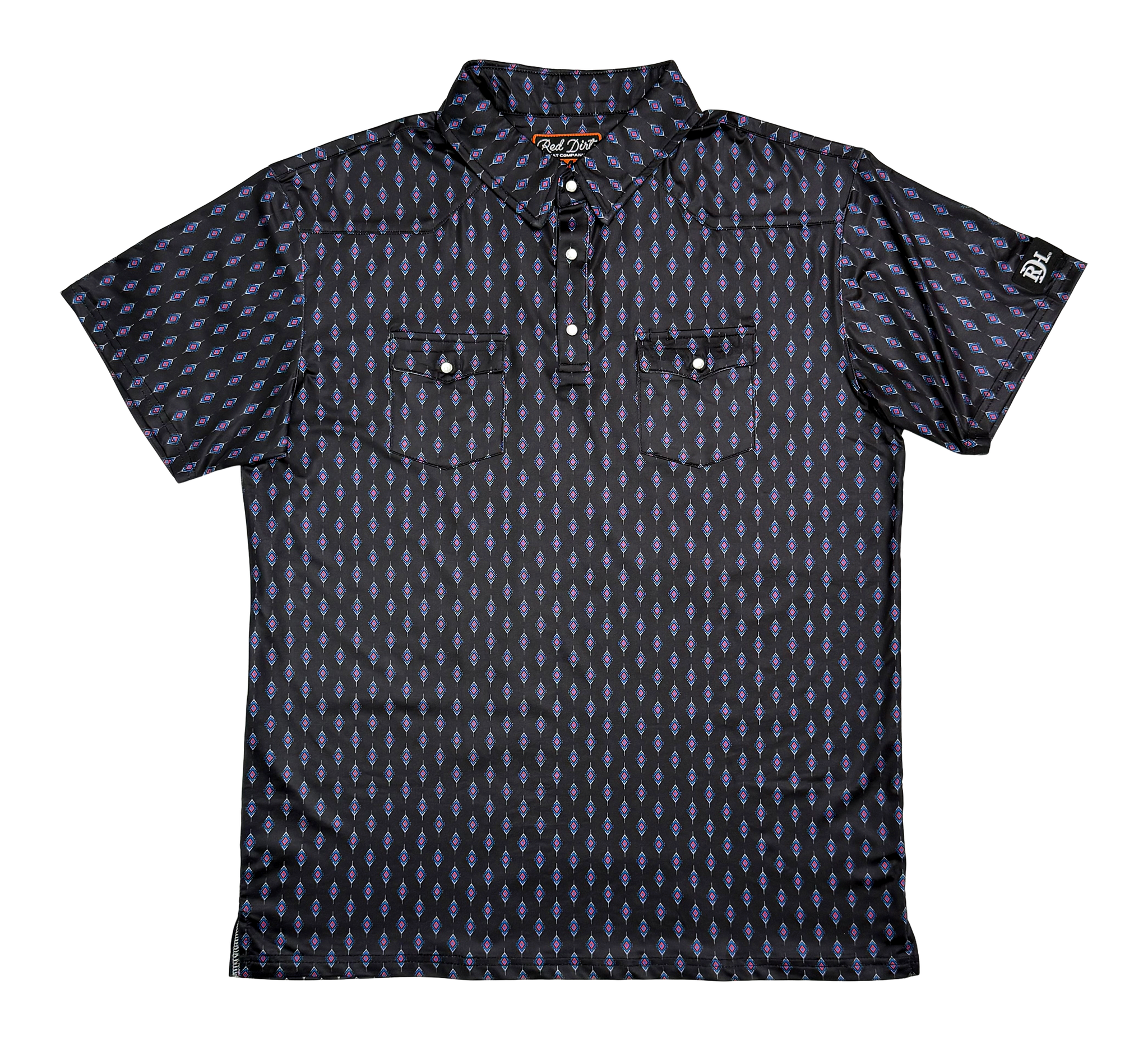 Cowboy Casual Men’s Short Sleeve Polo – Diamond