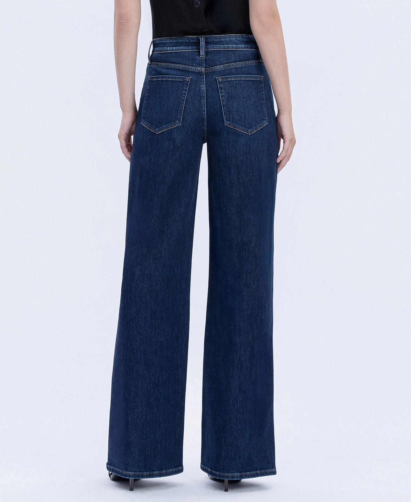 Super High Rise Full Length Wide Jeans T6937