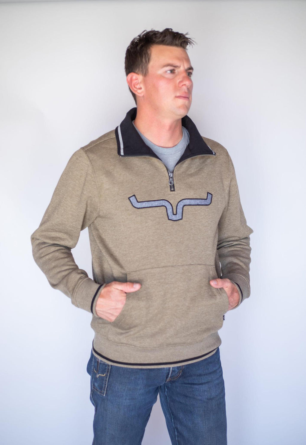 KIMES MEN'S FILMORE FLEECE ARMY HEATHER