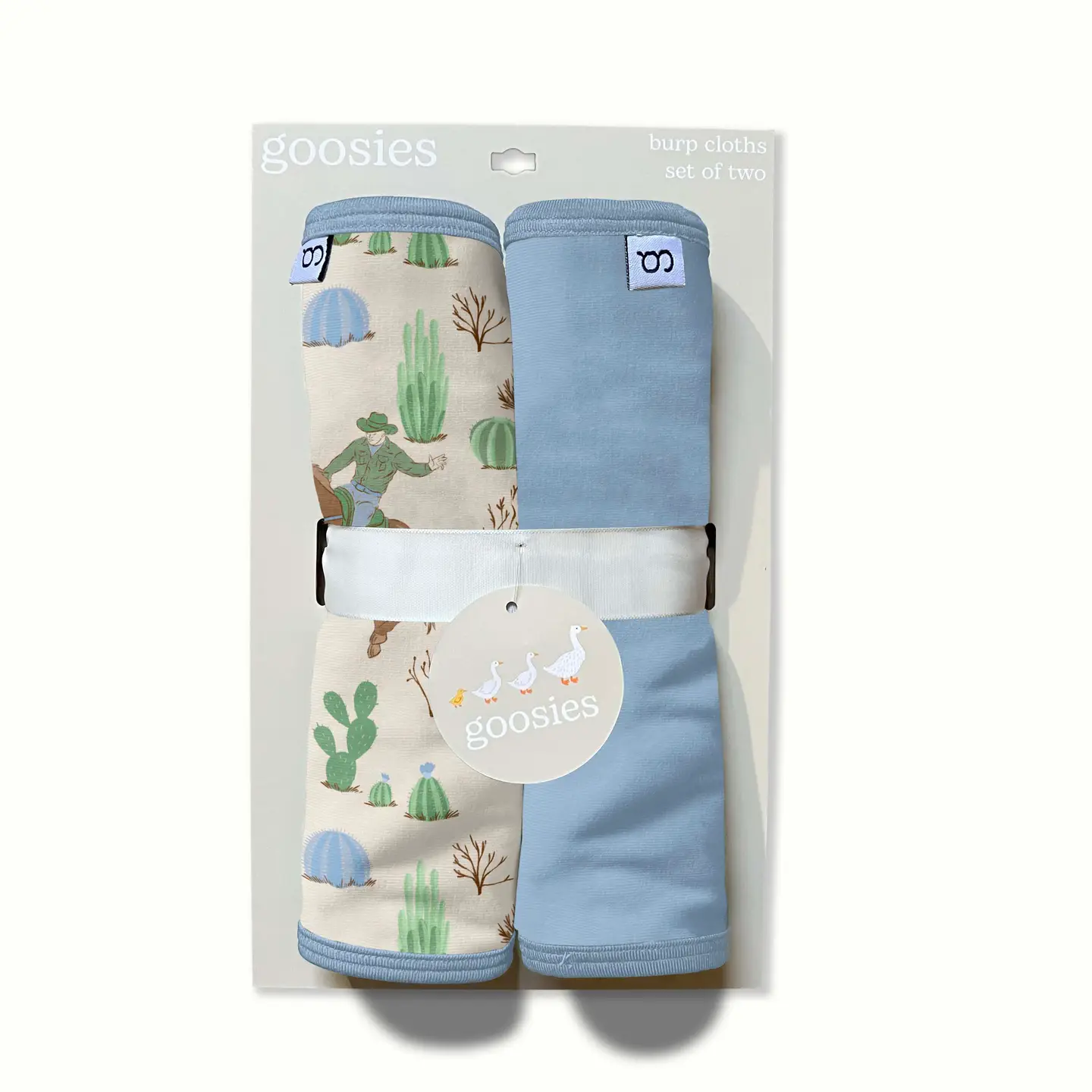 Saddle Up, Cowboy Toile- Burp Cloth Set