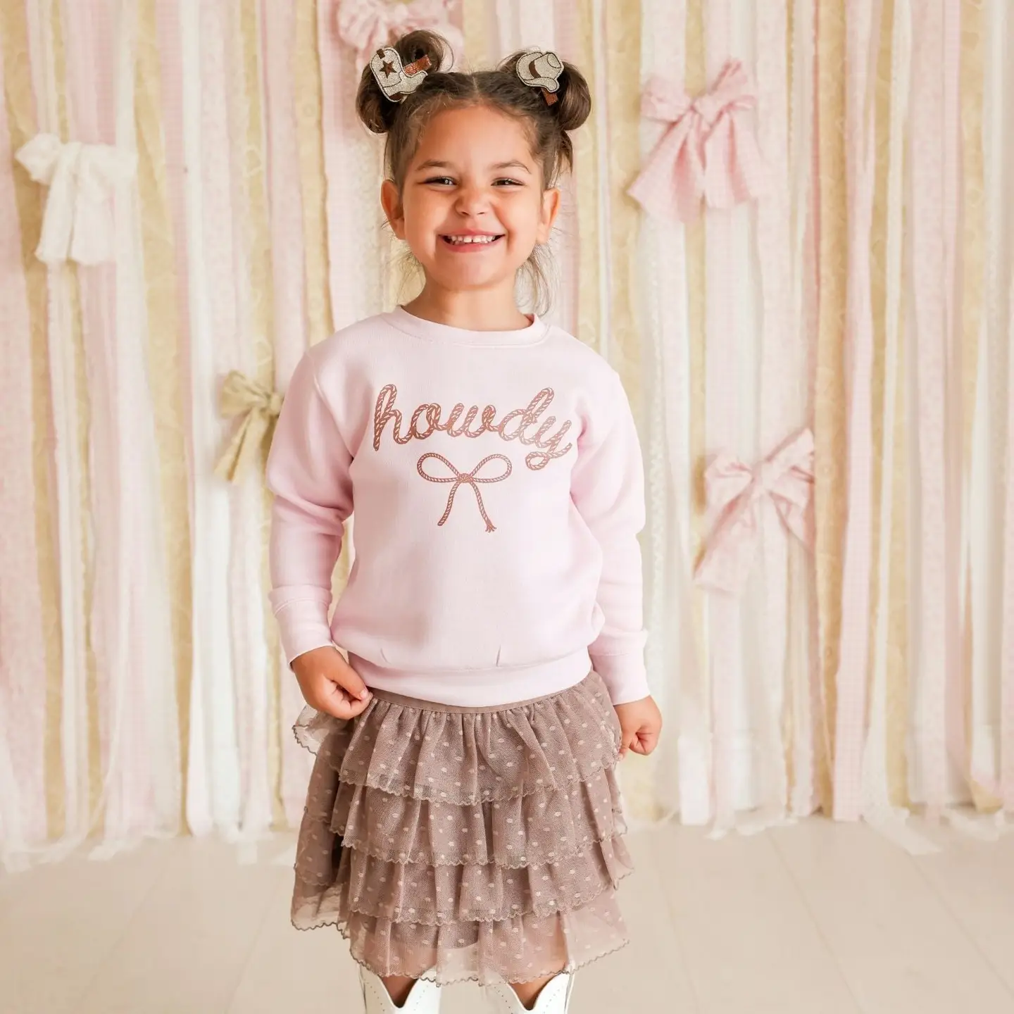 Howdy Darling Western Sweatshirt - Kids Boutique Clothing