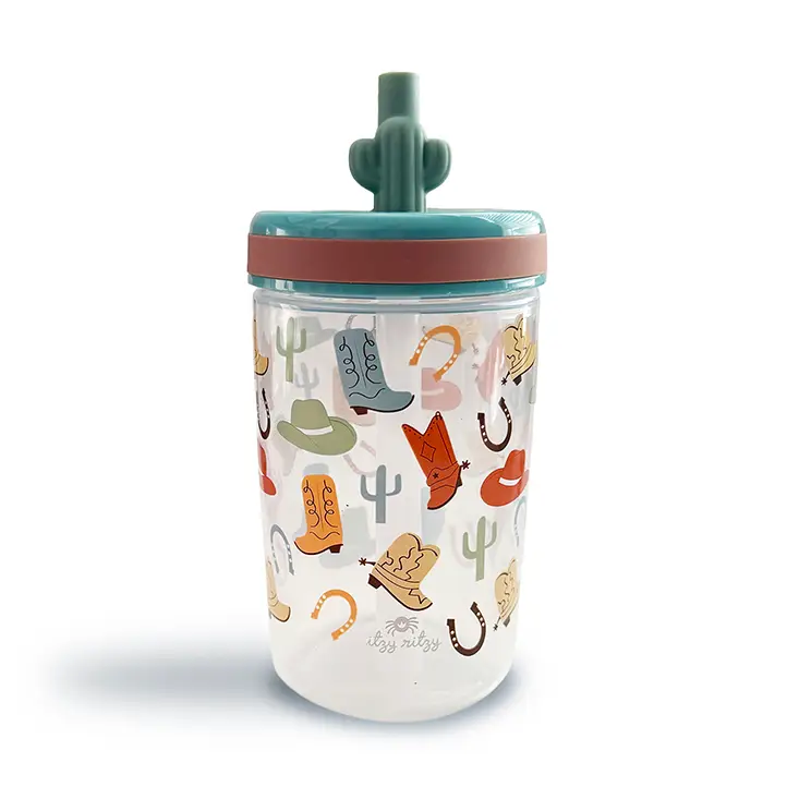 Itzy Icon Cup™ - Western, Giddy Up! Straw Cup
