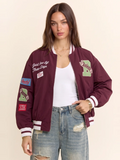 Western Varsity Patch Bomber Jacket