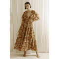 Ditsy Floral Print Midi Dress