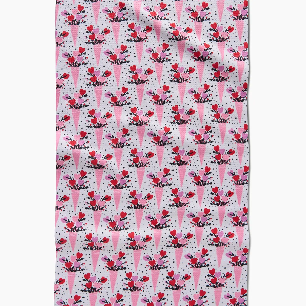 Love Bouquet Tea Towel