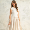 Rib and Woven Skirt Combo Dress