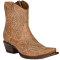 LD ORIX EMBROIDERY & ZIPPER ANKLE BOOT - L5915