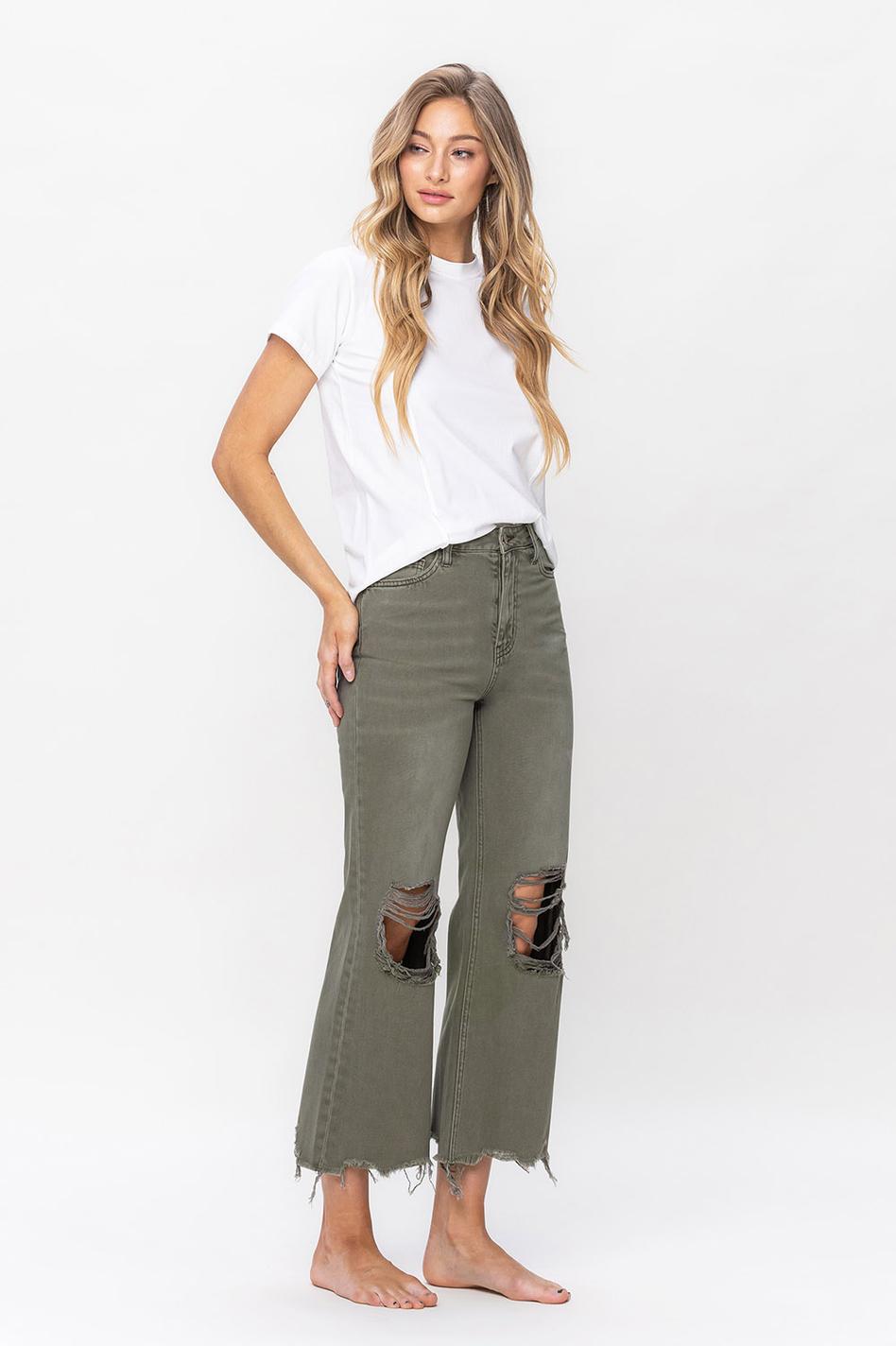 90'S VINTAGE CROP FLARE - BEETLE