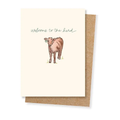 Welcome To the Herd Western Baby Shower Greeting Card — Nursery New Baby Gift
