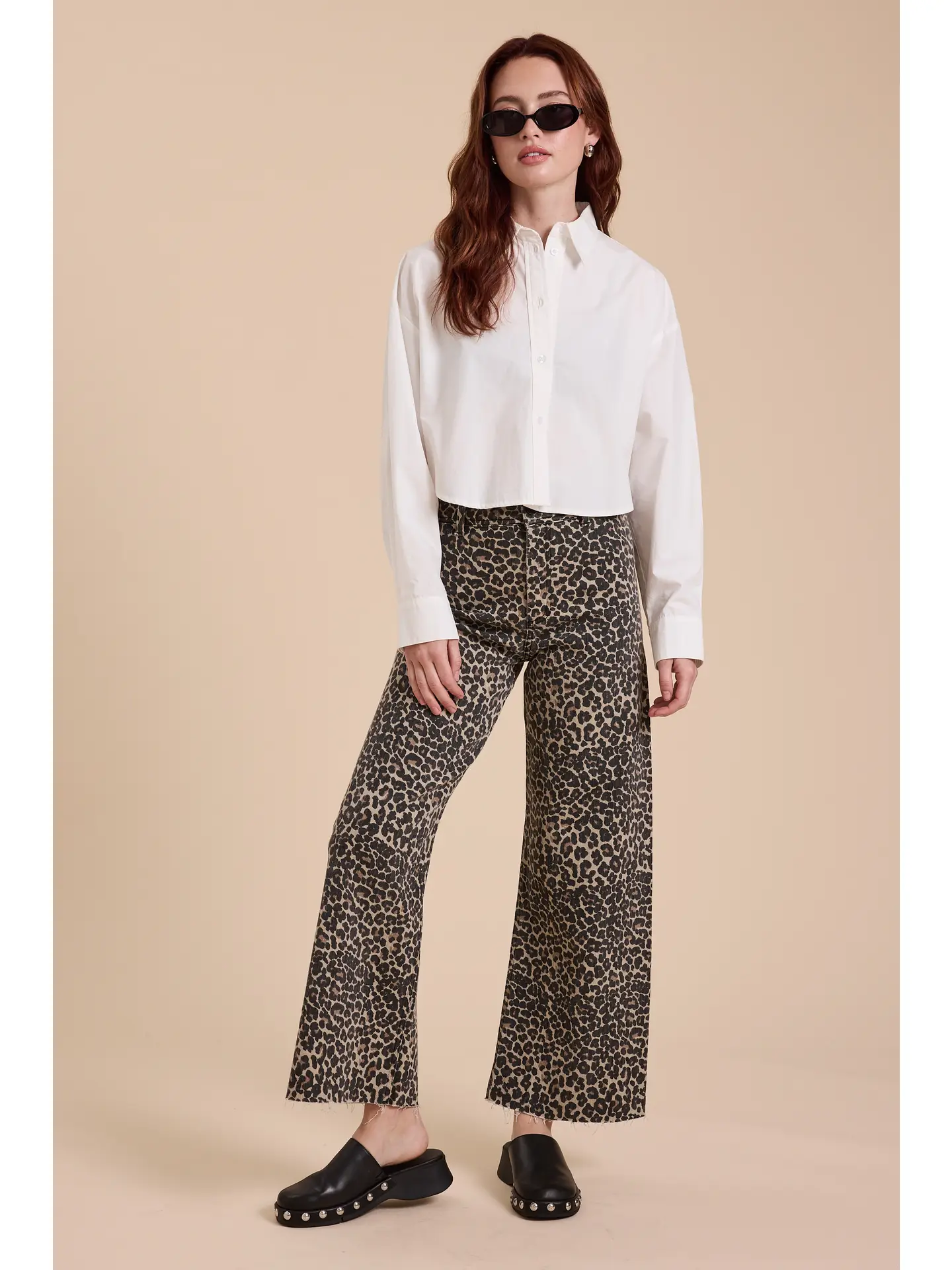 High Rise Leopard Print Pants
