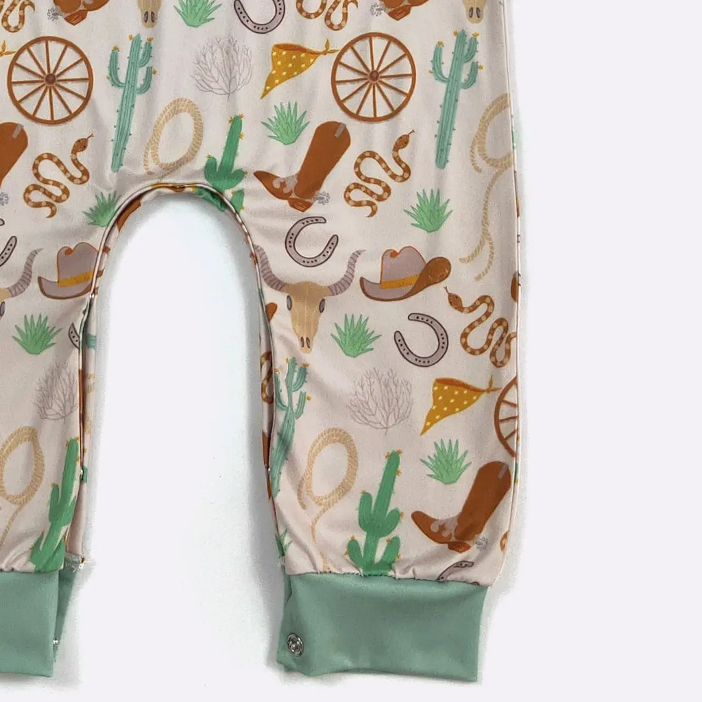 Western Cowboy Boy Romper