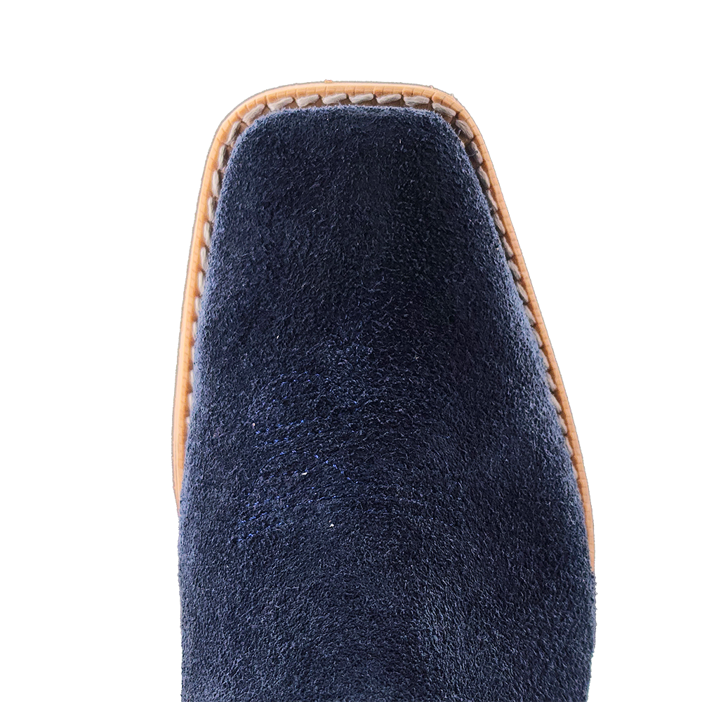 R. Watson Kid's Navy Roughout / Winter White Cowhide