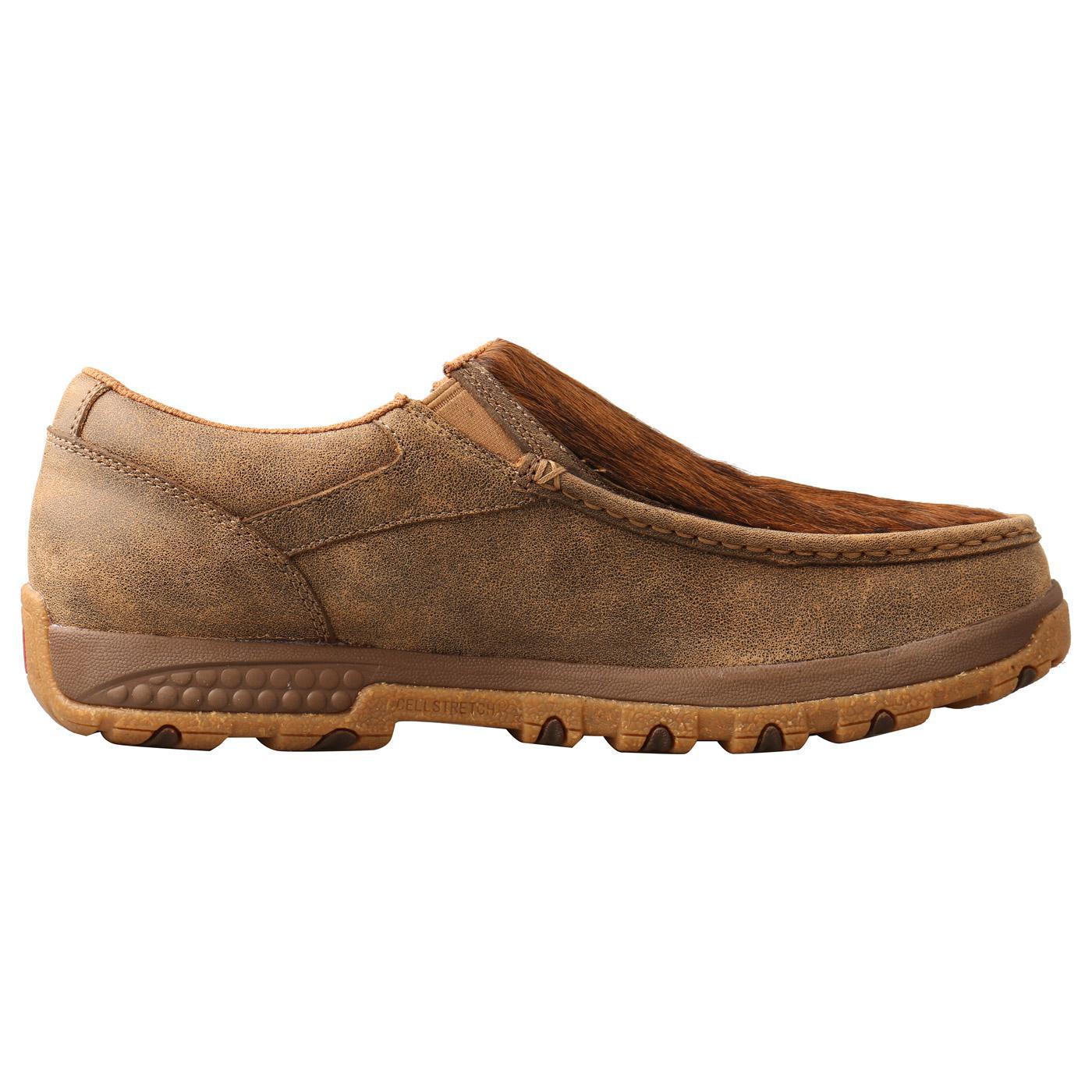 MENS SLIP ON DRIVING MOC - BOMBER/BRINDLE MXC0009