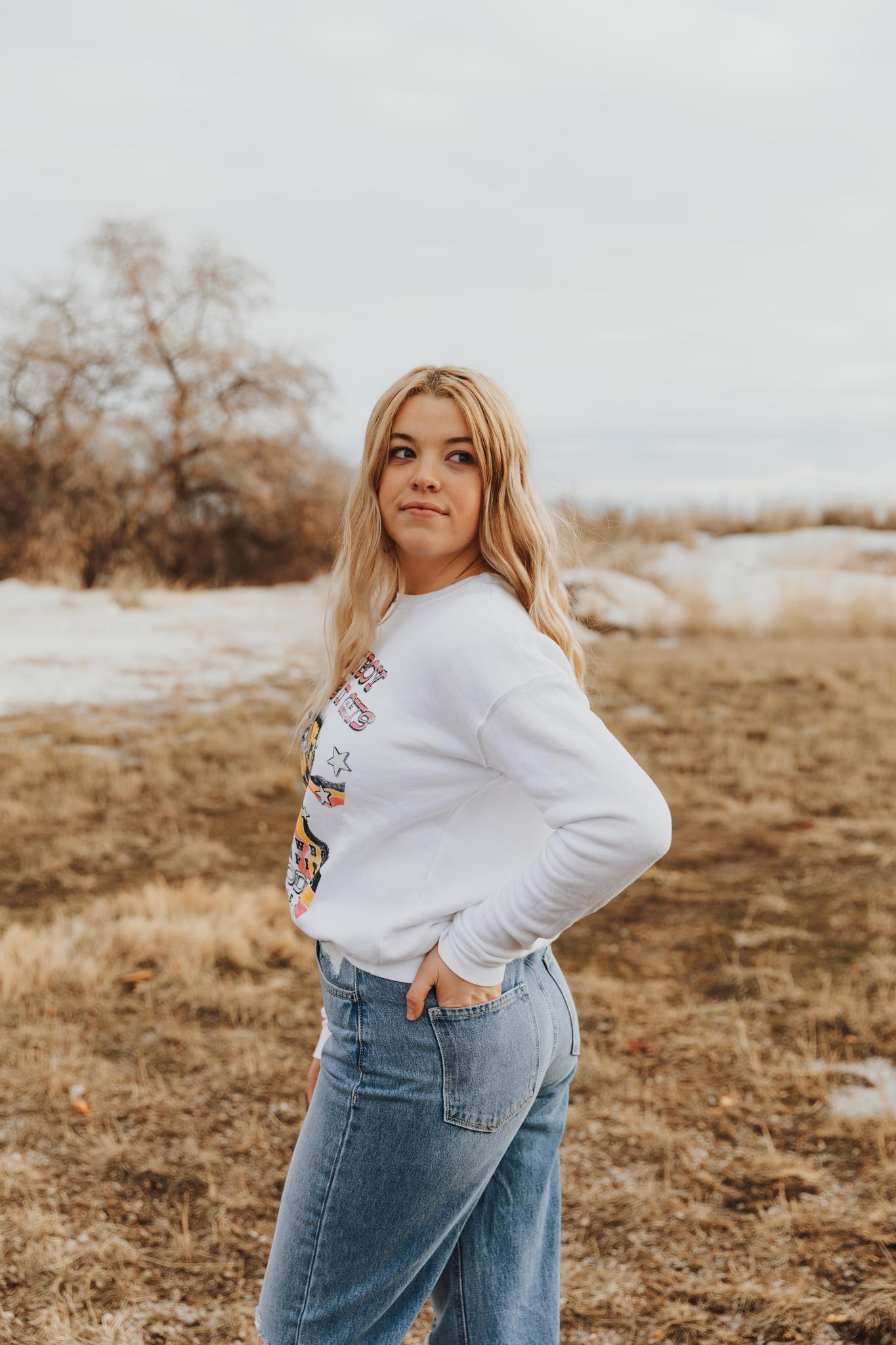 AS COWBOY AS IT GETS PRO RODEO SWEATSHIRT - WHITE