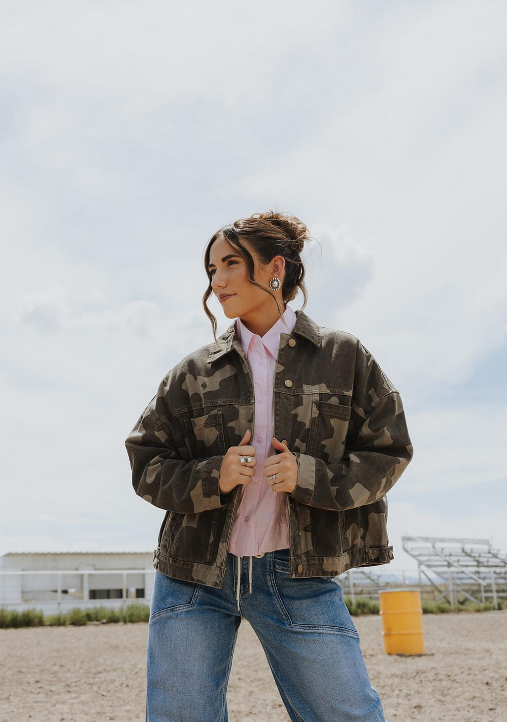 Camo Printed Regular Jacket
