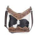 COCO AND CREAM HAND-TOOLED BAG S-4709