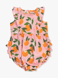 Baby Girls Orange You the Sweetest Tank Waterfall Romper