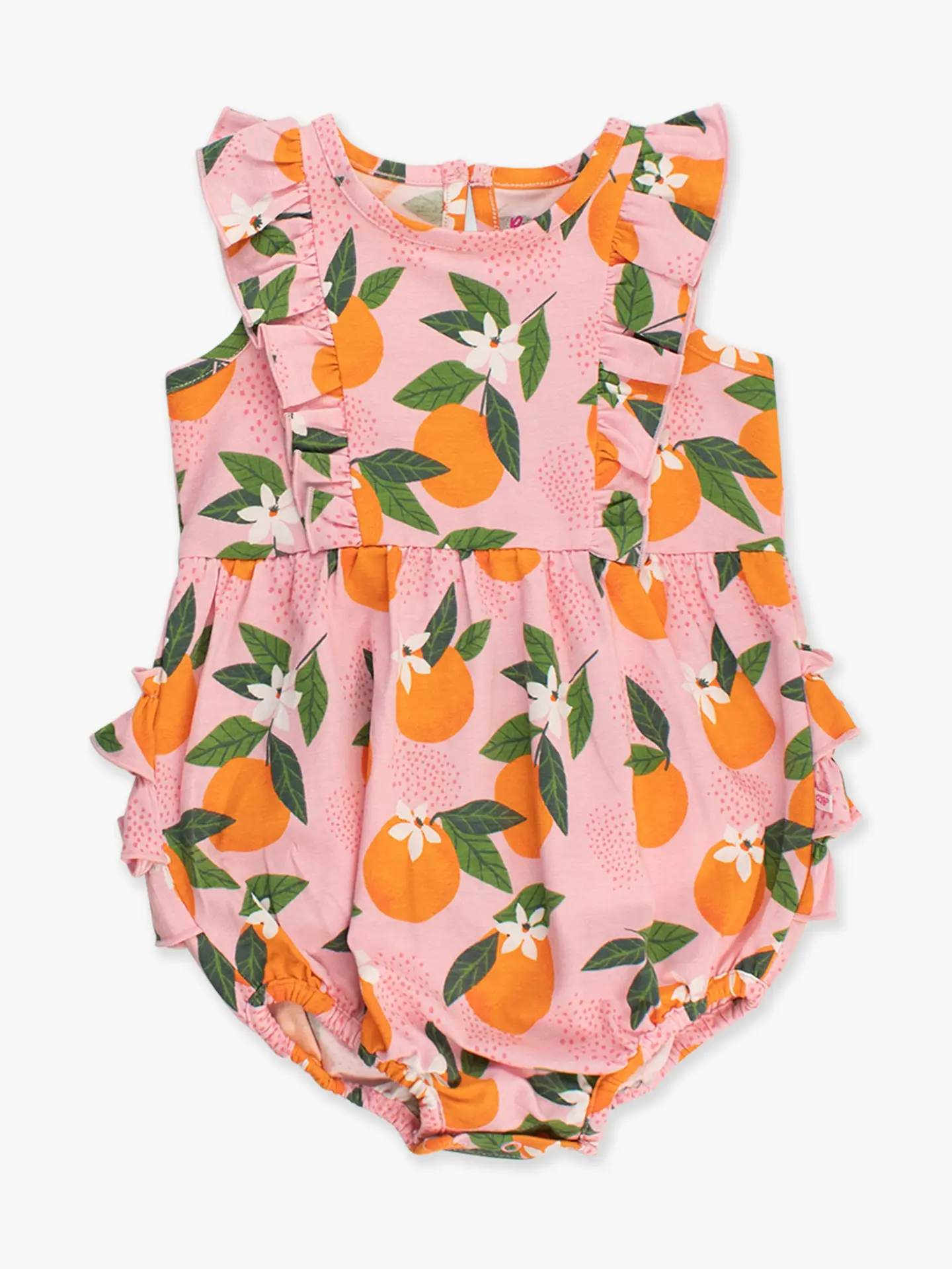 Baby Girls Orange You the Sweetest Tank Waterfall Romper