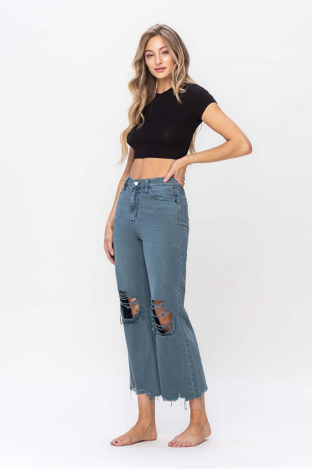 90'S VINTAGE CROP FLARE - BALSAM