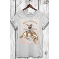 WILD WEST COWBOY RODEO SHORT SLEEVE GRAPHIC TEE - LT GREY