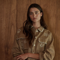 Woven Denim Cotton Embroidered Button Down Jacket