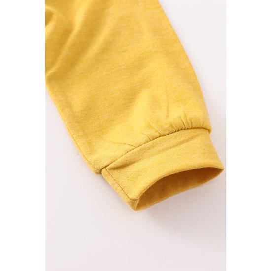 MUSTARD BABE SWEATSHIRT ROMPER
