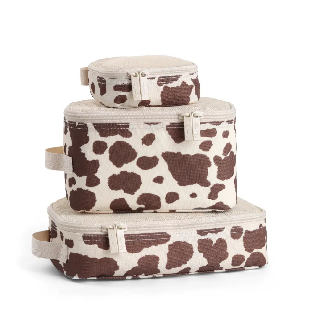 Cow Print Pack Like A Boss Packing Cubes