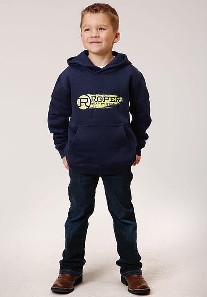 BOYS JACKETS   ROPER LONG SLEEVE SWEATSHIRT W/HOOD - 03-397-0300-6607