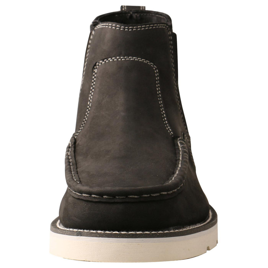 MENS 4" CHELSEA WEDGE SOLE BOOT - BLACK MCA0040