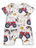 SHORT SLEEVE FARM ANIMAL ROMPER