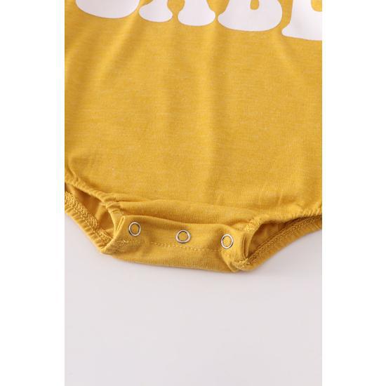 MUSTARD BABE SWEATSHIRT ROMPER