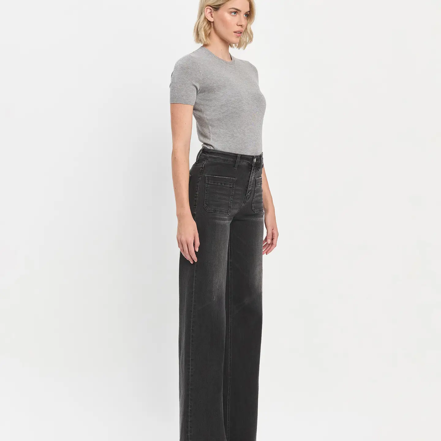 High Rise Wide Trouser Jeans | Engross